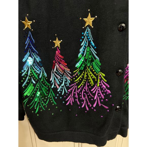 The Quacker Factory size small cardigan Christmas sweater - Picture 2 of 5